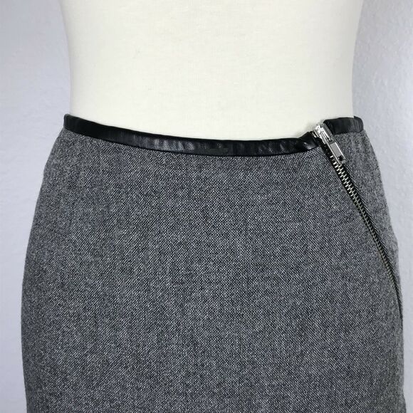 Band of Outsiders Tweed Wool Blend Straight Pencil Skirt FLAW - Picture 4 of 12